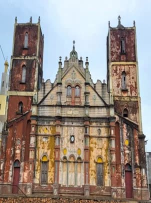 Historic facade in Benin